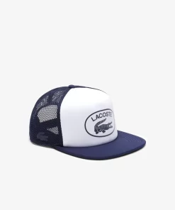 Lacoste Caps & Hüte>Unisex Kappe Aus Mesh Und Neopren Navy Blau / Weis 525