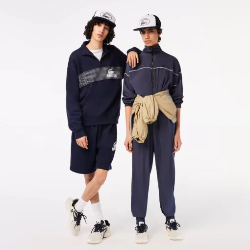 Lacoste Caps & Hüte>Unisex Kappe Aus Mesh Und Neopren Navy Blau / Weis 525