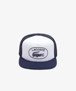 Lacoste Caps & Hüte>Unisex Kappe Aus Mesh Und Neopren Navy Blau / Weis 525