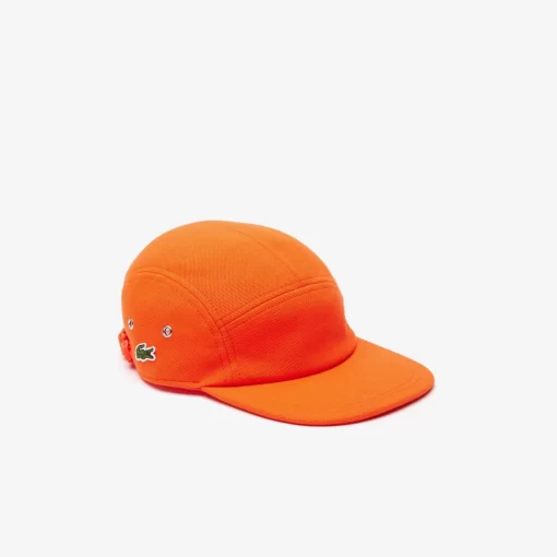 Lacoste Caps & Hüte>Unisex L!Ve Girolle Kappe Aus Baumwollpique Orange Sji