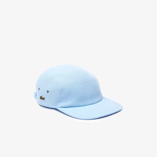 Lacoste Caps & Hüte>Unisex L!Ve Girolle Kappe Aus Baumwollpique Pastellblau Hbp