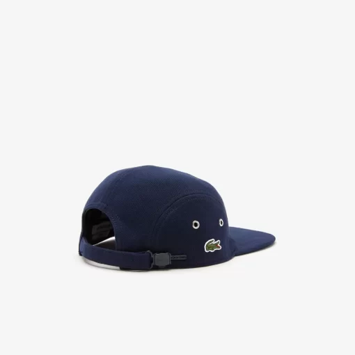 Lacoste Caps & Hüte>Unisex L!Ve Girolle Kappe Aus Baumwollpique Navy Blau 166