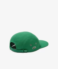 Lacoste Caps & Hüte>Unisex L!Ve Girolle Kappe Aus Baumwollpique Grun Cnq