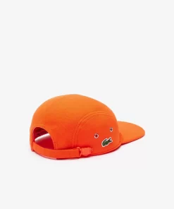 Lacoste Caps & Hüte>Unisex L!Ve Girolle Kappe Aus Baumwollpique Orange Sji