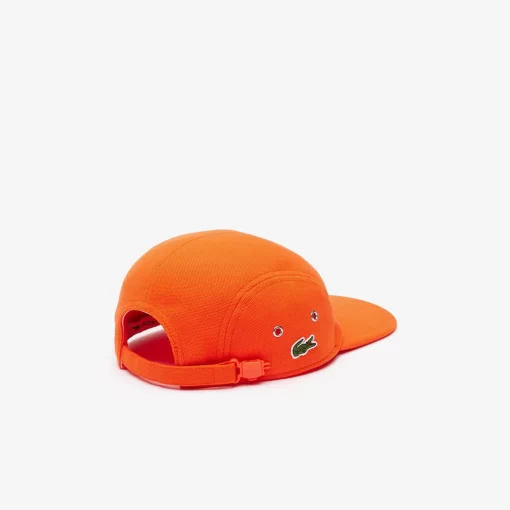 Lacoste Caps & Hüte>Unisex L!Ve Girolle Kappe Aus Baumwollpique Orange Sji