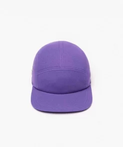 Lacoste Caps & Hüte>Unisex L!Ve Girolle Kappe Aus Baumwollpique Lila Sgi