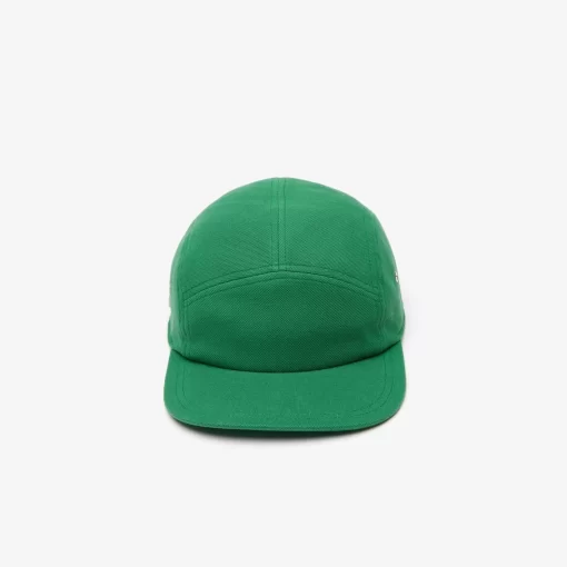 Lacoste Caps & Hüte>Unisex L!Ve Girolle Kappe Aus Baumwollpique Grun Cnq