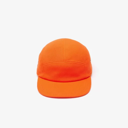 Lacoste Caps & Hüte>Unisex L!Ve Girolle Kappe Aus Baumwollpique Orange Sji