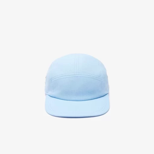 Lacoste Caps & Hüte>Unisex L!Ve Girolle Kappe Aus Baumwollpique Pastellblau Hbp