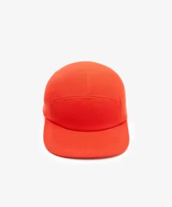 Lacoste Caps & Hüte>Unisex L!Ve Girolle Kappe Aus Baumwollpique Rot S5H