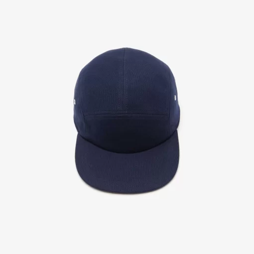 Lacoste Caps & Hüte>Unisex L!Ve Girolle Kappe Aus Baumwollpique Navy Blau 166