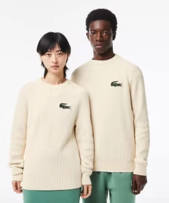 Lacoste Pullover>Unisex Pullover Aus Bio-Baumwolle Creme Xfj