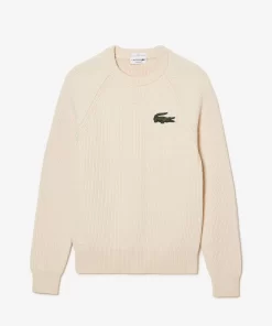 Lacoste Pullover>Unisex Pullover Aus Bio-Baumwolle Creme Xfj