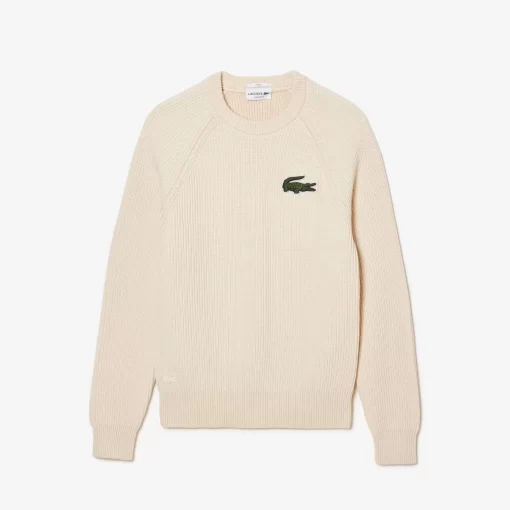 Lacoste Pullover>Unisex Pullover Aus Bio-Baumwolle Creme Xfj