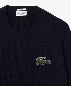 Lacoste Pullover>Unisex Pullover Aus Bio-Baumwolle Navy Blau 166