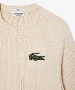 Lacoste Pullover>Unisex Pullover Aus Bio-Baumwolle Creme Xfj