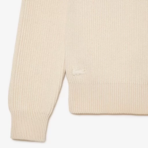 Lacoste Pullover>Unisex Pullover Aus Bio-Baumwolle Creme Xfj