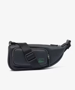 Lacoste Crossbody Taschen>Unisex Schultertasche Perforiert - Klein Black 000