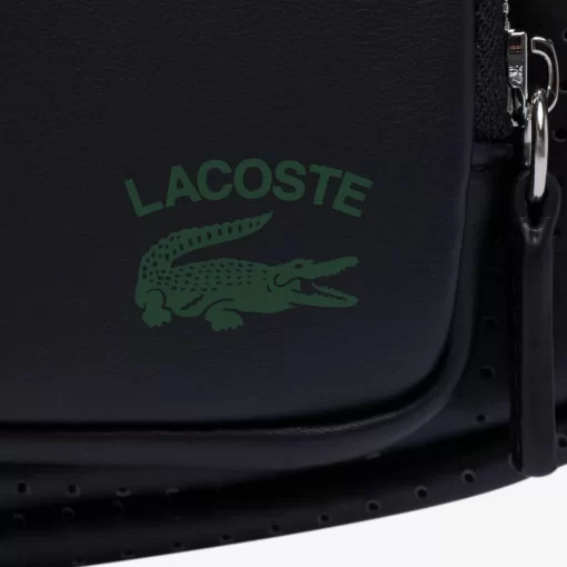 Lacoste Crossbody Taschen>Unisex Schultertasche Perforiert - Klein Black 000