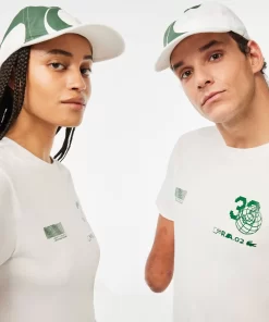 Lacoste Caps & Hüte>Unisex Sport X Theo Curin Baumwoll-Kappe Weis 70V