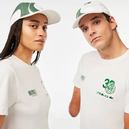 Lacoste Caps & Hüte>Unisex Sport X Theo Curin Baumwoll-Kappe Weis 70V