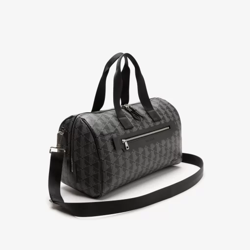 Lacoste Taschen>Unisex The Blend Weekend-Tasche Mit Monogramm-Aufdruck Monogram Noir Gris H45