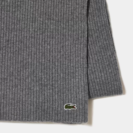 Lacoste Schals & Tucher>Unisex Wollschal Heidekraut Grau Yrd