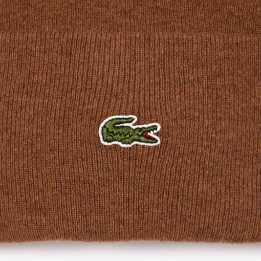 Lacoste Mutzen>Unisex Wool Beanie Braun Six