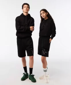 Lacoste Hosen & Shorts>Unisex X Netflix Fleece-Shorts Aus Bio-Baumwolle Schwarz 031