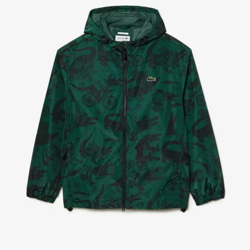 Lacoste Jacken & Mäntel>Unisex X Netflix Kapuzenjacke Mit Aufdruck Weis C50