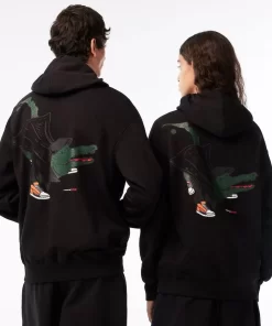 Lacoste Sweatshirts>Unisex X Netflix Kapuzenpulli Schwarz 031