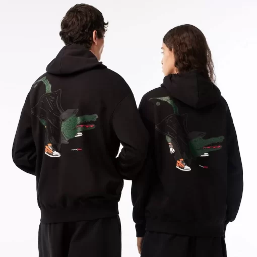 Lacoste Sweatshirts>Unisex X Netflix Kapuzenpulli Schwarz 031