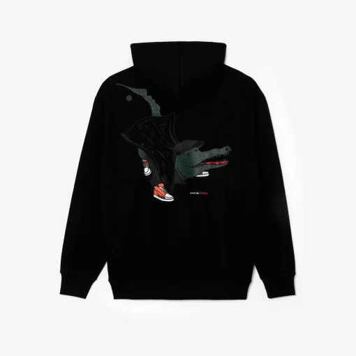 Lacoste Sweatshirts>Unisex X Netflix Kapuzenpulli Schwarz 031