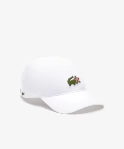 Lacoste Caps & Hüte>Unisex X Netflix Krokodil-Kappe Weis Vih