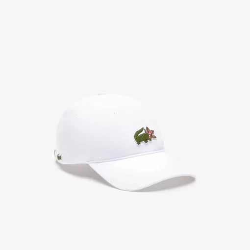 Lacoste Caps & Hüte>Unisex X Netflix Krokodil-Kappe Weis Vih