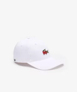 Lacoste Caps & Hüte>Unisex X Netflix Krokodil-Kappe Weis Vim