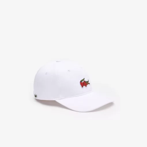 Lacoste Caps & Hüte>Unisex X Netflix Krokodil-Kappe Weis Vim