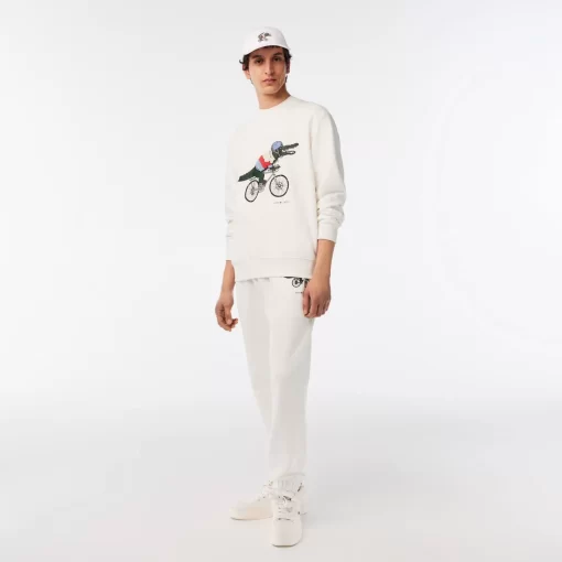 Lacoste Caps & Hüte>Unisex X Netflix Krokodil-Kappe Weis Viq