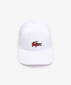 Lacoste Caps & Hüte>Unisex X Netflix Krokodil-Kappe Weis Vim