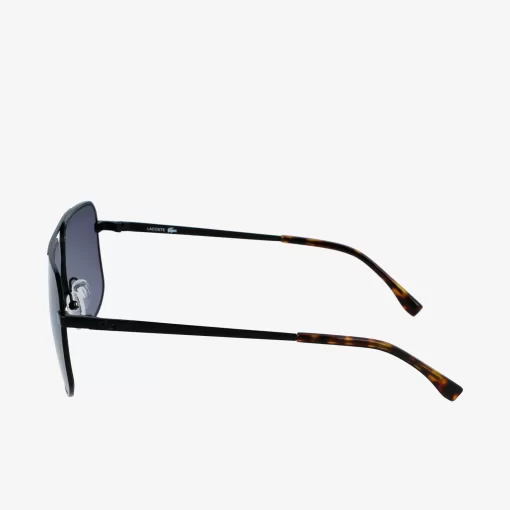 Lacoste Sonnenbrillen>Unisex Signature 101 Sonnenbrille Aus Metall Matte Black 002