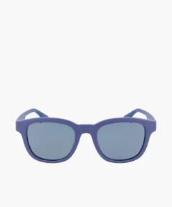 Lacoste Sonnenbrillen>Unisex Sonnenbrille Mit Eckigem Kunststoffrahmen Matte Blue 401