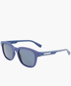 Lacoste Sonnenbrillen>Unisex Sonnenbrille Mit Eckigem Kunststoffrahmen Matte Blue 401