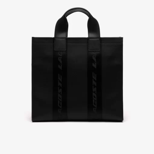 Lacoste Taschen>Unisex Tote-Bag Mit Kontrast-Aufdruck Black 000