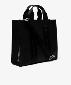 Lacoste Taschen>Unisex Tote-Bag Mit Kontrast-Aufdruck Black 000