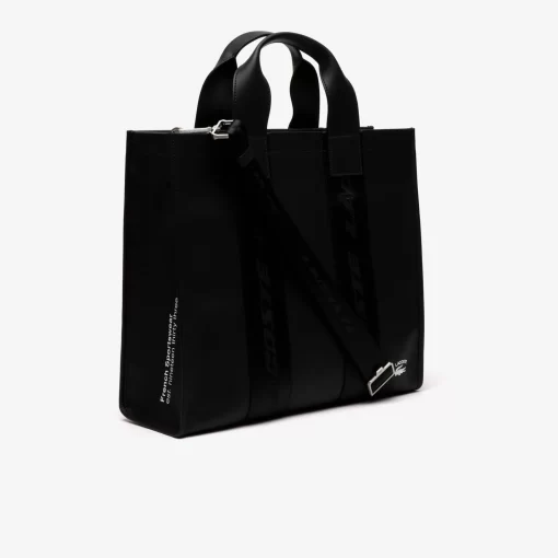 Lacoste Taschen>Unisex Tote-Bag Mit Kontrast-Aufdruck Black 000