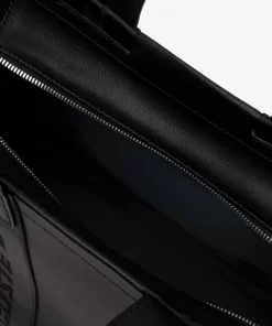 Lacoste Taschen>Unisex Tote-Bag Mit Kontrast-Aufdruck Black 000