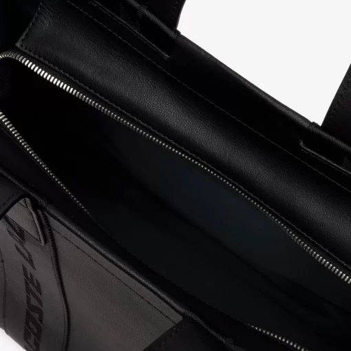 Lacoste Taschen>Unisex Tote-Bag Mit Kontrast-Aufdruck Black 000