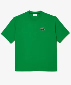 Lacoste T-Shirts>Unisex T-Shirt Aus Bio-Baumwolle Mit Grosem Krokodil Grun Siw