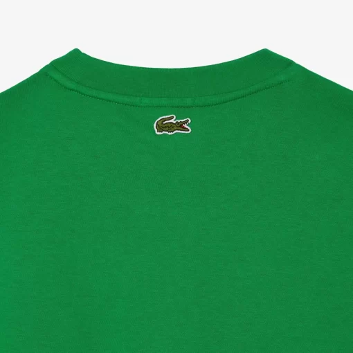 Lacoste T-Shirts>Unisex T-Shirt Aus Bio-Baumwolle Mit Grosem Krokodil Grun Siw