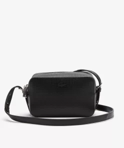 Lacoste Crossbody Taschen>Unisex-Umhangetasche Chantaco Aus Pique-Leder Black 000